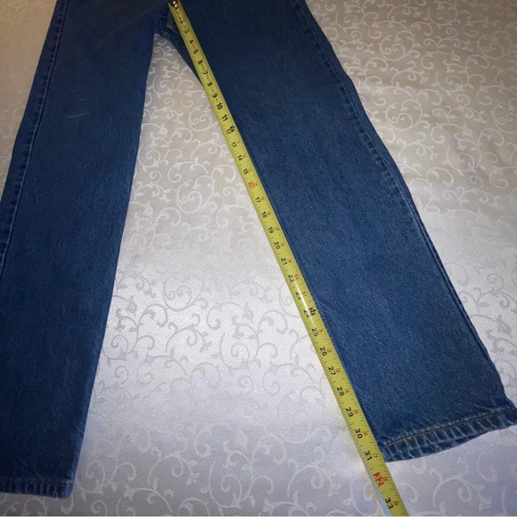 Levi 505 Regular Fit Classic Straight Leg Denim Jeans - Picture 14 of 16